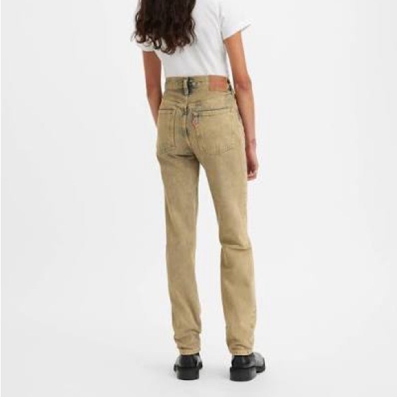 LEVI'S Original Fit Jeans in Cloudy Khaki - Medium Wash - Picture 2 of 11